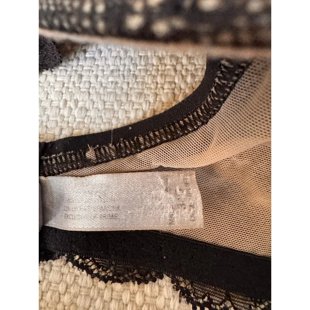 Victoria Secret Demi Uplift Bra Biofit Black Lace Underwire 34C‎
